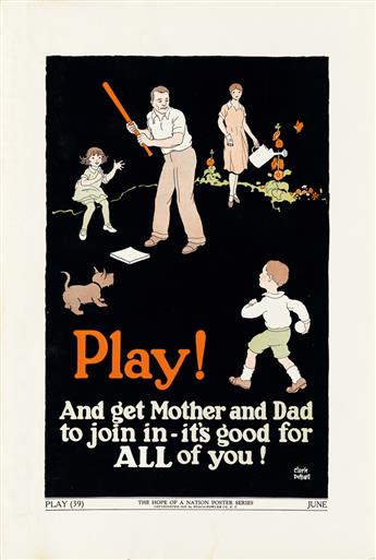 CLARK DE BALL (DATES UNKNOWN). THE HOPE OF A NATION POSTER SERIES. Group of 41 posters with related promotional and pedagogic material.